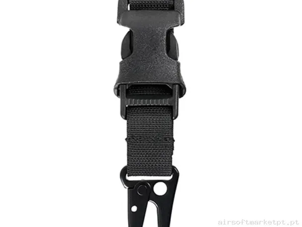 Chaveiro com Mosquetão Oem Bucle Snap Hook negro — Outros — Airsoft Market PT
