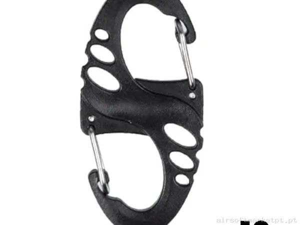 Mosqueton Mil-Tec Tactical S-Hook preto Pacote 10u — Outros — Airsoft Market PT
