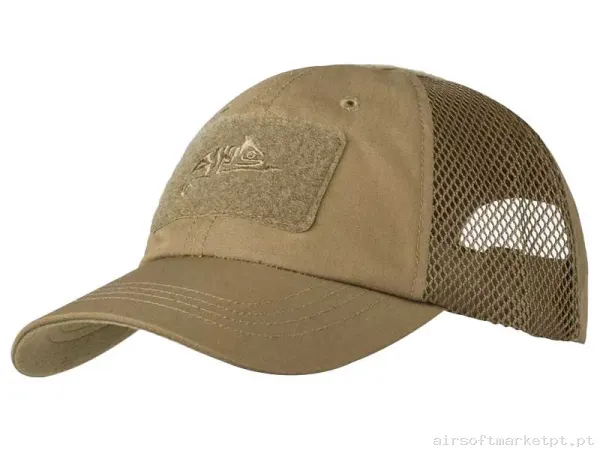 Gorra Beisbol Velcro Helikon-Tex Bbv Cap coyote — Proteção Ocular & Facial — Airsoft Market PT