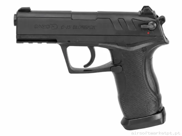 Airgun CO2 4.5mm Pistola Gamo C-15 Blowback negra — Pistolas — Airsoft Market PT