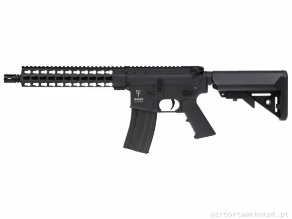 Réplica airsoft AEG M4 Saigo Kenji Zero negra — Rifles de Assalto (AR/M4/AK) — Airsoft Market PT