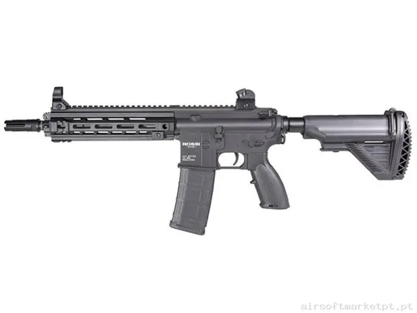 Réplica airsoft AEG M4 Rossi Neptune 9" Devgru Full Black — Rifles de Assalto (AR/M4/AK) — Airsoft Market PT