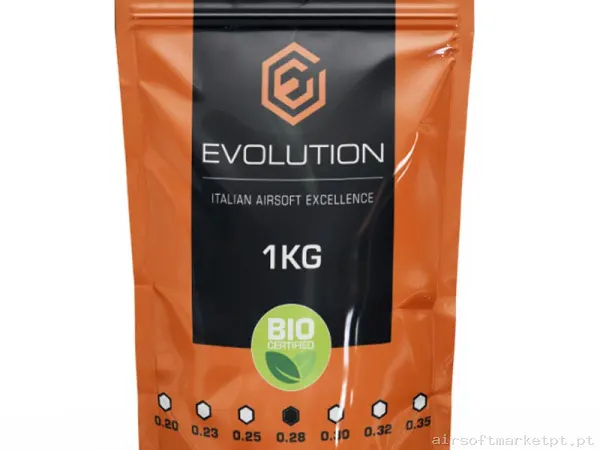 BBs Bio 0.28g Evolution High Performance BBs 1kg Brancas — Munição (BBs) — Airsoft Market PT
