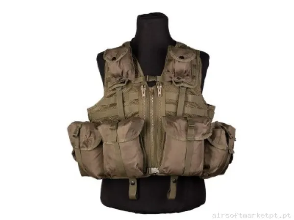 Colete Tático Mod. 8 bolsos Mil-Tec OD — Vestuário (Fardas) — Airsoft Market PT