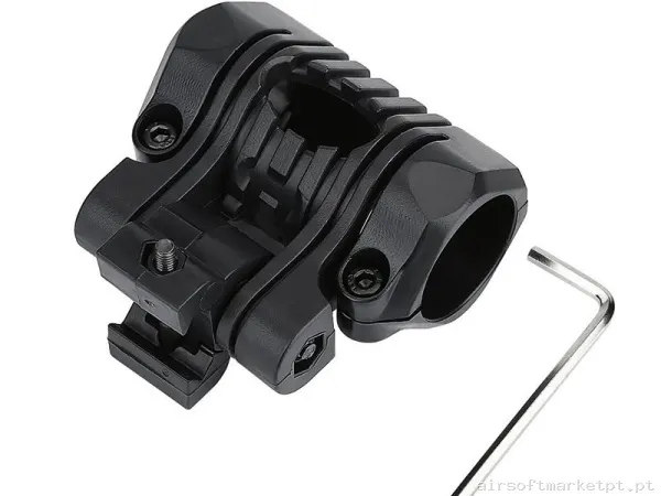 Soporte Universal Para Linterna Ajustable Negro — Lanternas & Lasers — Airsoft Market PT