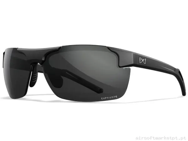 Óculos Wiley X Prime Captivate Fumê Pretos — Proteção Ocular & Facial — Airsoft Market PT
