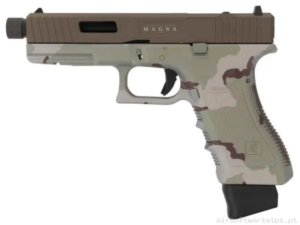Réplica CO2 Pistola Secutor Gladius Magna III Custom 3 Cores Deserto — Pistolas — Airsoft Market PT
