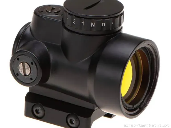 Mira Ponto vermelho Aim-O Mro 2.0 Moa preta — Miras & Ópticas — Airsoft Market PT