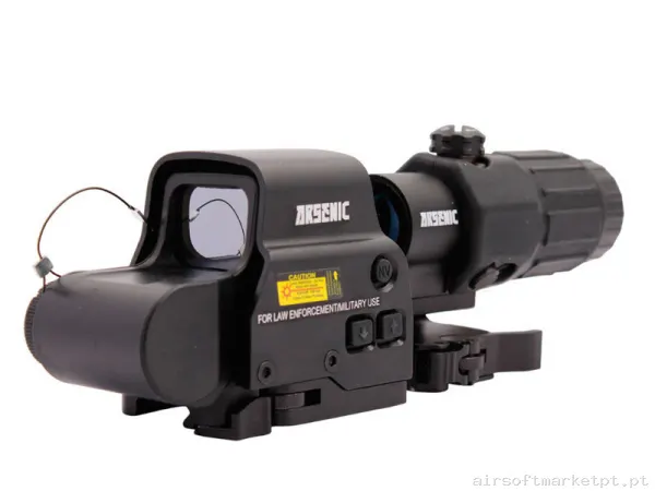 Red Dot y Magnificador Arsenic Set AS558 y G33 negro — Miras & Ópticas — Airsoft Market PT