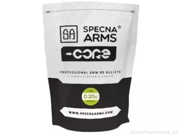 Bolas Specna Arms Core 0.20g Bio 1kg Blanca — Munição (BBs) — Airsoft Market PT