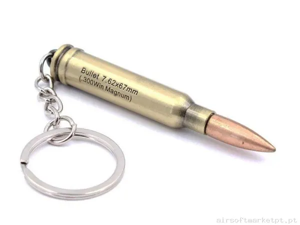 Llavero Bala 7 Cm Dorado — Acessórios & Componentes — Airsoft Market PT