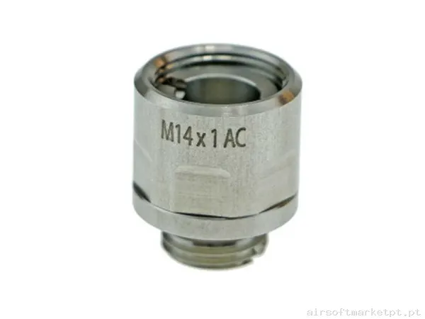 Externo Adaptador Supressor Cowcow A01 para Pistola 11mm a 14mm Silver — Acessórios & Componentes — Airsoft Market PT