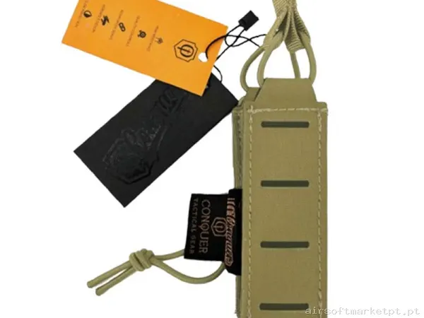 Pouch Magazine Pouch Pistola Conquer Open Top tan — Carregadores / Magazines — Airsoft Market PT