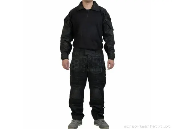 DELTA TACTICS UNIFORME DE COMBATE MULTICAM BLACK - M — Vestuário (Fardas) — Airsoft Market PT