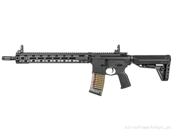 Réplica airsoft AEG M4 G&G Tr16 Gms Mk2 M-Lok 15" preta (Gate Aster) — Rifles de Assalto (AR/M4/AK) — Airsoft Market PT