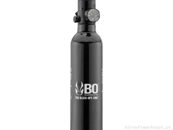 HPA Botella BO Manufacture 0.20l 3000 Psi negra — HPA & Linhas — Airsoft Market PT