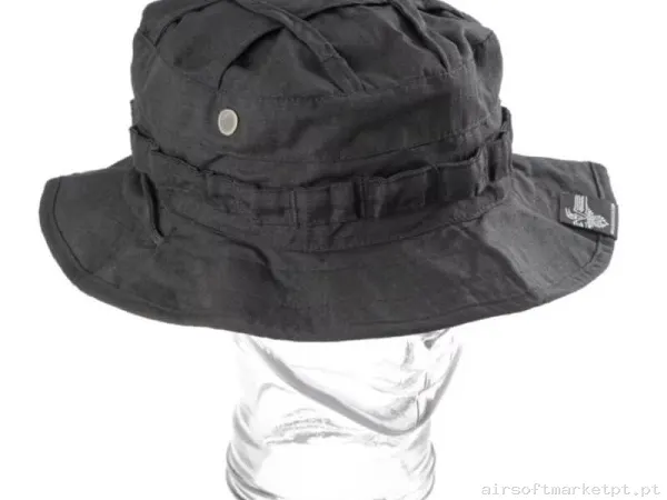 Chambergo Invader Gear Mod 2 Boonie Hat preto — Proteção Ocular & Facial — Airsoft Market PT
