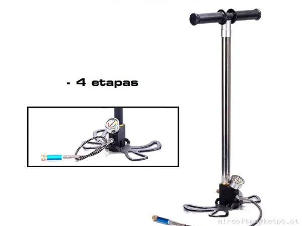 Bomba manual PCP Zasdar 4 Etapas 275 bares — Ferramentas — Airsoft Market PT