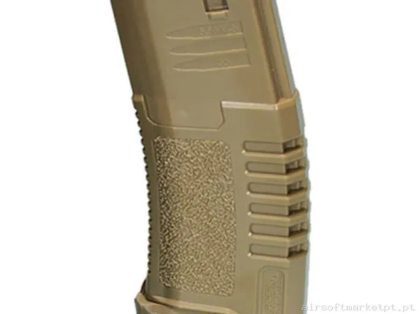 Magazine Réplica Midcap M4 Ares Amoeba Polimero 140 Bbs tan — Carregadores / Magazines — Airsoft Market PT