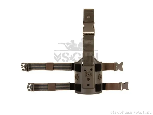 Pistolera Pernera Alta Resistencia Rígida Tan Amomax — Coletes & Rigs — Airsoft Market PT