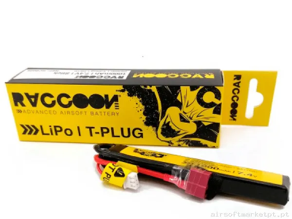 Batería LI-PO 7,4/1000 Raccoon — Baterias & Carregadores — Airsoft Market PT