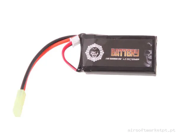 Bateria Lipo Stick Mini Duel Code 1500mah 7.4v 20c — Baterias & Carregadores — Airsoft Market PT