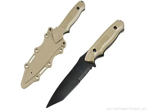 Cuchillo Realista Dummy BC141 - Tan — Acessórios & Componentes — Airsoft Market PT