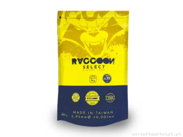 Bbs Muniçao 0,32 BIO Select Raccoon — Munição (BBs) — Airsoft Market PT