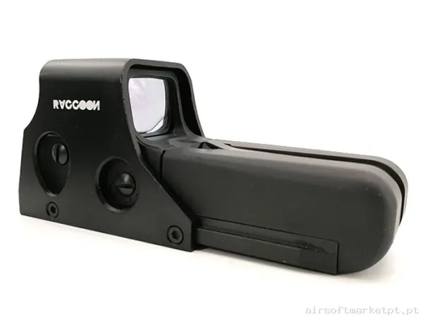 Mira Holográfica vermelho/Verde Raccoon 552 Rrd001 preta — Miras & Ópticas — Airsoft Market PT