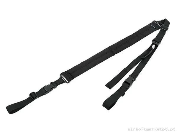 Correia Tática 2 Pontos Extração Rápida de 2 Pontos Emerson preta — Gear Táctico — Airsoft Market PT
