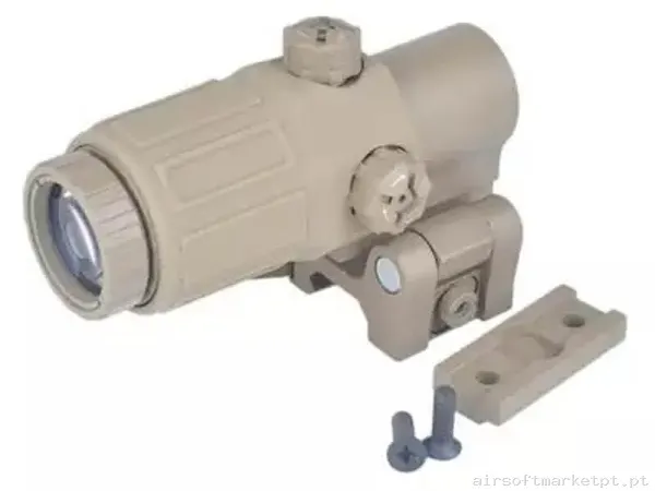 Mira telescópica Magnificador 3x Aim-O G33 tan — Miras & Ópticas — Airsoft Market PT