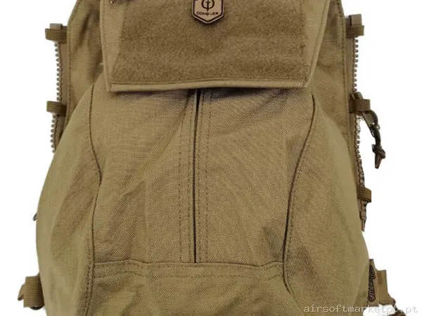 Painel Traseiro Conquer C3 Expert tan — Coletes & Rigs — Airsoft Market PT