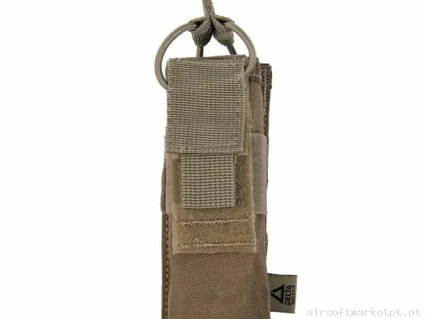 Pouch Magazine Pouch Mp5/Mp7/Mp9 Delta Tactics Open Top tan — Coletes & Rigs — Airsoft Market PT