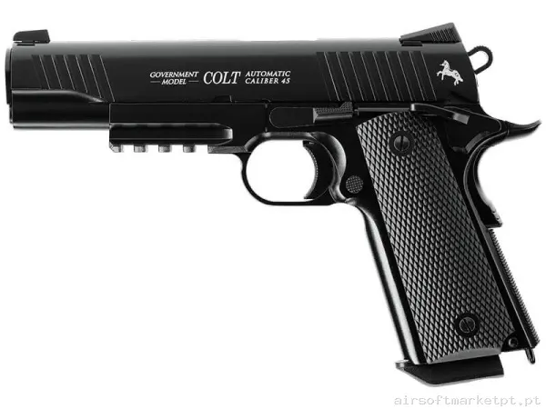 Airgun CO2 4.5mm Pistola Umarex Colt M45 Cqbp Blowback negra — Pistolas — Airsoft Market PT