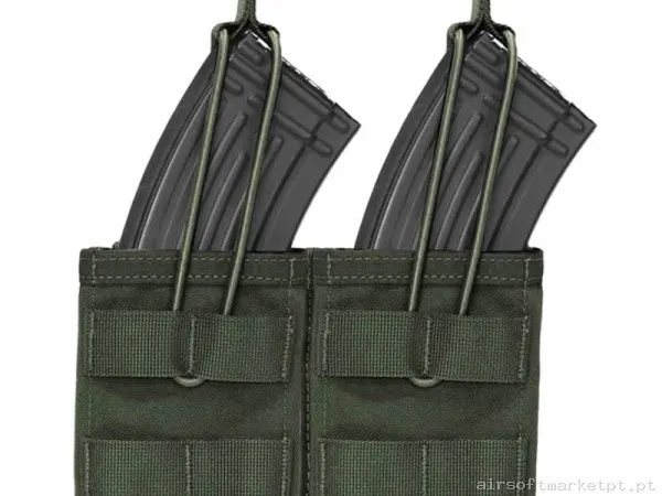 Pouch Magazine Pouch Doble Ak Warrior Assault Open Top verde od — Coletes & Rigs — Airsoft Market PT
