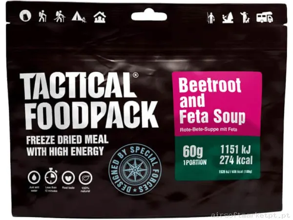 Comida Tactical Foodpack Sopa de Beterraba e Feta (Vegetariano) — Outros — Airsoft Market PT