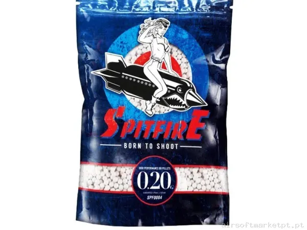 BOLAS SPITFIRE 0.20G NO BIO 1KG BLANCAS — Munição (BBs) — Airsoft Market PT
