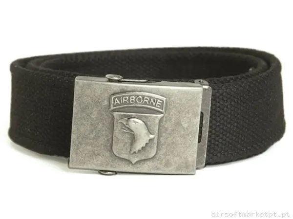Cinturão tático Mil-Tec Airborne 40mm negro — Gear Táctico — Airsoft Market PT