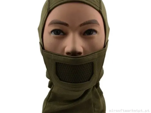 Máscara de Proteção Balaclava Cygnus Armory Fullface Warrior Gen.2 verde od — Proteção Ocular & Facial — Airsoft Market PT