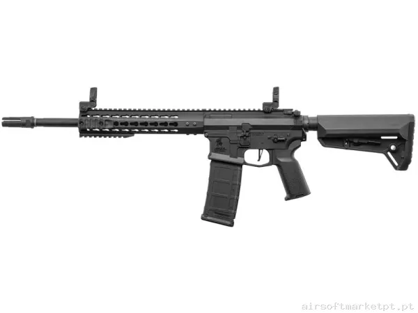 Réplica airsoft AEG M4 Lancer Tactical LT-19 Gen.2 Nsr Keymod 10" Combo preta — Rifles de Assalto (AR/M4/AK) — Airsoft Market PT