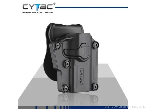 Pistolera Cytac Universal Alta Resistencia Negro — Gear Táctico — Airsoft Market PT