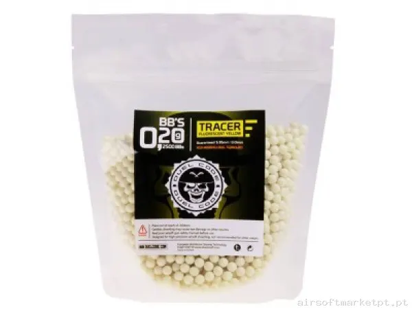 Bolas Traçantes 0,20 PVC Duel Code Amarelo — Munição (BBs) — Airsoft Market PT