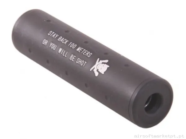 Silenciador Generico Stubyy Skull 110 mm — Supressores & Tracers — Airsoft Market PT
