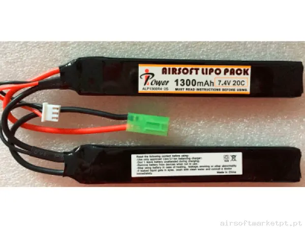 Batería LI-PO 7,4/1300 iPower — Baterias & Carregadores — Airsoft Market PT