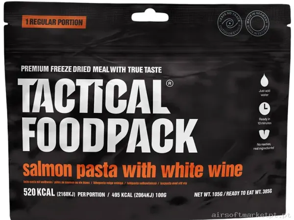 Comida Tactical Foodpack Massa com Salmão e Vinho branco — Outros — Airsoft Market PT