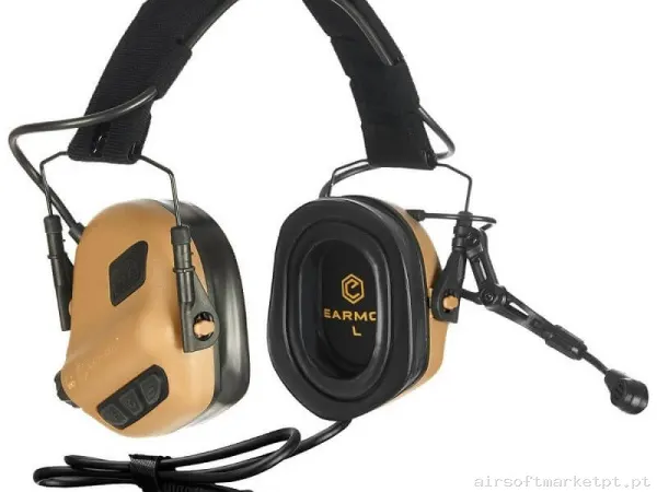 Comunicações Auricular Earmor M32 Plus Mod4 coyote Brown — Rádios & Comunicação — Airsoft Market PT