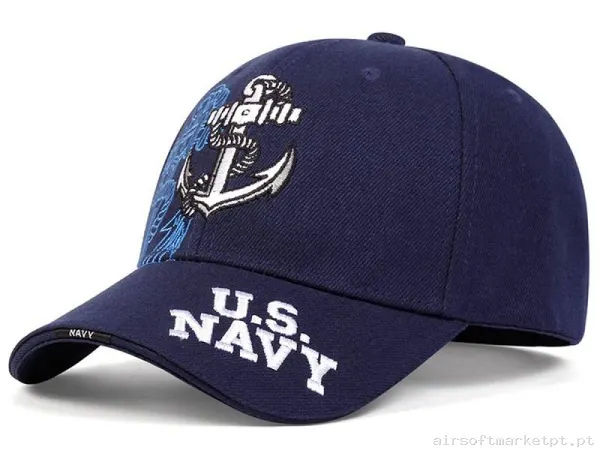 Gorra Beisbol Han Wild Us Navy azul Marinho — Proteção Ocular & Facial — Airsoft Market PT