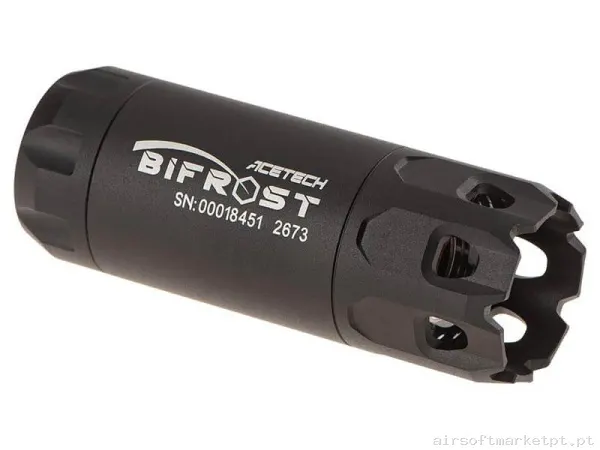 Externo Supressor Trazador Acetech Bifrost negro — Acessórios & Componentes — Airsoft Market PT