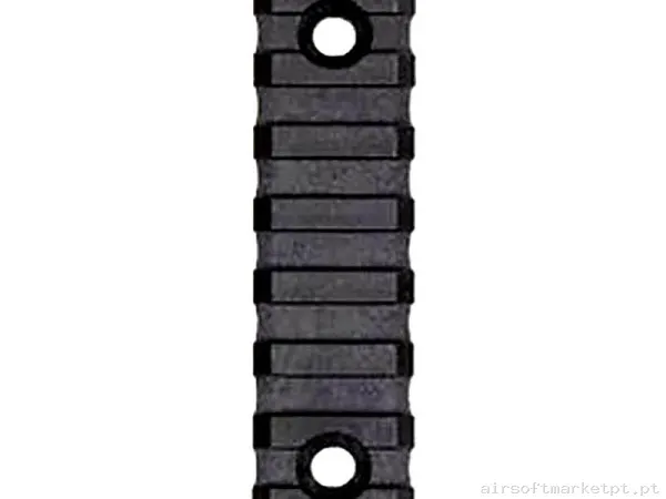 Externo Trilho M-Lok PTS 7 Slot preto — Acessórios & Componentes — Airsoft Market PT