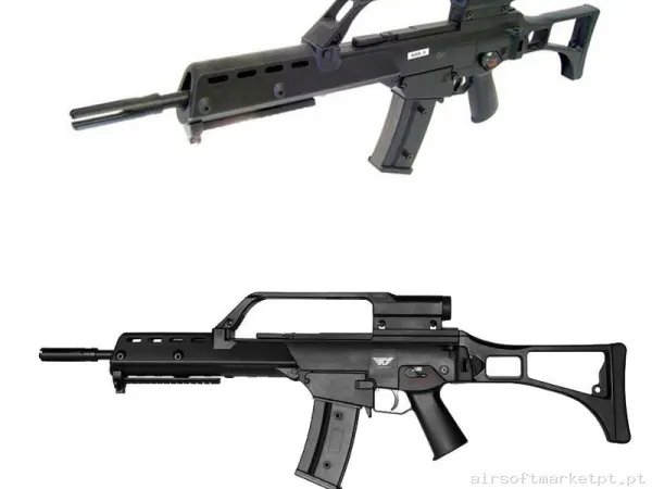 Replica G36 Jing Gong G608-3 Black — SMGs — Airsoft Market PT